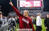 South Carolina football coach Shane Beamer after the Missouri win. Photo by: Katie Dugan | GamecockCentral