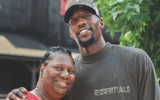 Marilyn Blount (left) and Bam Adebayo - photo via Octagon