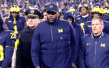 Michigan Wolverines football head coach Sherrone Moore led his team to six home wins in 2024. (Photo by Rick Osentoski-Imagn Images)