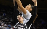 UCLA's Lauren Betts, South Carolina's Chloe Kitts