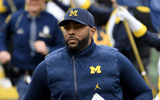 Michigan Wolverines football head coach Sherrone Moore led his team to a victory over Northwestern on 2024 senior day. (Photo by Lon Horwedel / TheWolverine.com)