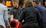 Missouri guard Caleb Grill after a scary injury vs. Lindenwood