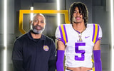LSU secondary coach Corey Raymond and 5-star+ commit DJ Pickett