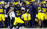 Michigan Wolverines football running back Jordan Marshall earned carries against Northwestern. (Photo by Rick Osentoski-Imagn Images)