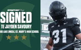 Michigan State TE commit Jayden Savoury.
