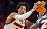 Louisville Cardinals guard Terrence Edwards Jr. (5) makes his way through UTEP Miners defenders during their game on Wednesday, Dec. 11, 2024 at the KFC Yum! Center in Louisville, Ky.  (© Clare Grant/Courier Journal / USA TODAY NETWORK via Imagn Images)