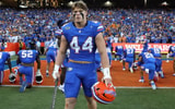 Florida Gators EDGE transfer Jack Pyburn has committed to LSU (Maddie Washburn/UAA Photo)