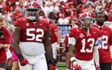 Alabama OL Tyler Booker and DB Malachi Moore