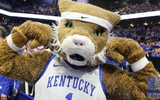 Kentucky Wildcat mascot poses at Rupp Arena - Dr. Michael Huang | Kentucky Sports Radio