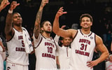 South Carolina basketball players following the Radford game on Dec. 22, 2024 (Katie Dugan | GamecockCentral.com)