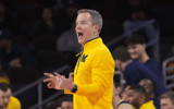 Michigan Wolverines basketball head coach Dusty May has led a turnaround in 2024-25. (Photo by Kirby Lee-Imagn Images)