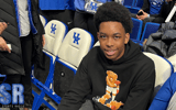 Top-10 recruit Anthony Thompson attends Kentucky vs. Florida inside Rupp Arena (Photo via Jack Pilgrim, KSR)