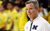 Michigan coach Dusty May has been named a possible coaching candidate at Indiana. Rick Osentoski-Imagn Images