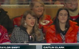Taylor Swift and Caitlin Clark at a Kansas City Chiefs game