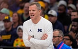 Michigan Wolverines basketball head coach Dusty May is in his first season in 2024-25. (Photo by Jim Dedmon-Imagn Images)