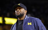 Michigan Wolverines football head coach Sherrone Moore will serve a two-game suspension. (Photo by Rick Osentoski-Imagn Images)