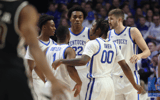 Kentucky's starters talk before tipoff at Rupp Arena - Dr. Michael Huang, Kentucky Sports Radio