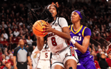 South Carolina women's basketball star Joyce Edwards (© Jeff Blake-Imagn Images)