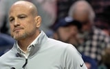Penn State wrestling coach Cael Sanderson. (Peter Ackerman / USA TODAY NETWORK via Imagn Images)