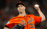 Sep 27, 2024; San Francisco, California, USA; San Francisco Giants pitcher Taylor Rogers (33) delivers a pitch against the St. Louis Cardinals during the fourth inning at Oracle Park. Mandatory Credit: D. Ross Cameron-Imagn Images