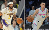 Anthony Davis (left) and Tyler Herro - Imagn Images