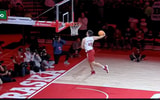 Heinrich Haarberg wins Nebraska football dunk contest