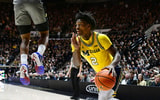 Michigan Wolverines basketball guard L.J. Cason provided a huge spark for the Wolverines Sunday. (Photo by Marc Lebryk-Imagn Images)