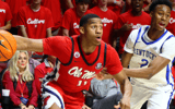 Ole Miss G Matthew Murrell drives by Kentucky G Jaxson Robinson, Petre Thomas-Imagn Images