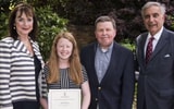 Jasper Ramsey and family pictured with former South Carolina president Harris Pastides