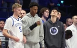 Kentucky's Collin Chandler, Jaxson Robinson, and Kerr Kriisa on the sideline during the Tennessee game - Dr. Michael Huang, Kentucky Sports Radio