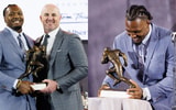 JJ Weaver accepts the Jason Witten Collegiate Man of the Year Award - Photos by Elliott Hess, UK Athletics
