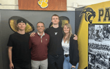 South Carolina football recruiting target Brady Smigiel and Gamecock head coach Shane Beamer. Photo credit: Joe Smigiel | @joe_smigiel on Twitter/X