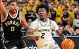Michigan Wolverines basketball guard L.J. Cason is getting more minutes. (Photo by Junfu Han / USA TODAY NETWORK via Imagn Images)