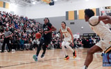 RWE's Jasper Johnson drives against Huntington Prep - Dr. Michael Huang, Kentucky Sports Radio