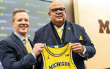 Michigan HC Dusty May and AD Warde Manuel
