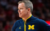 Michigan coach Dusty may is looking for big men in the transfer portal. Dylan Widger | Imagn Images