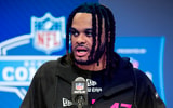 Penn State defensive back Jaylen Reed (DB47) during the 2025 NFL Combine at Lucas Oil Stadium. (Mandatory Credit: Tanner Pearson-Imagn Images)