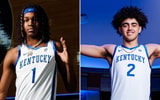 Jasper Johnson (left) and Malachi Moreno in Kentucky uniform - UK Athletics