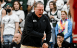 Michigan State's head coach Tom Izzo reacts to the officials during the first half against Wisconsin on Sunday, March 2, 2025, at the Breslin Center in East Lansing - Nick King, USA TODAY Sports