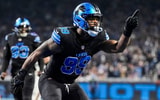 Za'Darius Smith celebrates a sack for the Detroit Lions, via Junfu Han, Imagn Images