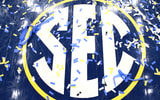 Confetti falls at the SEC Tournament, via Billy Hurst-Imagn Images