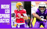 LSU inside spring practice