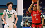 Photo of Malachi Moreno (left) via Bryce Stevenson | Photo of ZaKiyah Johnson via Tonia Witt, Rise Up Sports Media