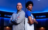 Kentucky coach Mark Pope and 5-star SF Will Riley on his official visit - Photo by UK Athletics via willyjball7/IG
