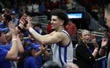 Koby Brea celebrates with the UK band after Kentucky knocked Illinois out of the NCAA Tournament - Mont Dawson, Kentucky Sports Radio