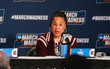 South Carolina women's basketball coach Dawn Staley. Photo by: Katie Dugan | GamecockCentral