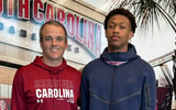 Khary Adams pictured with South Carolina head coach Shane Beamer (Photo: Khary Adams | X)