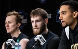 Purdue's Fletcher Loyer, Braden Smith and Trey Kaufman-Renn.