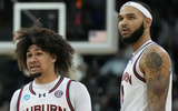Auburn center Johni Broome and former Tigers guard Tre Donaldson
