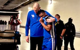 Kentucky Mark Pope consoles Lamont Butler after Sweet Sixteen loss to Tennessee